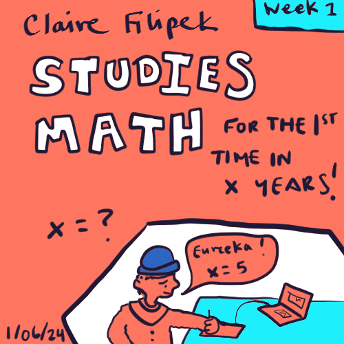 Comic Week 1: "Studying Math"